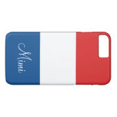 Coques Case-Mate iPhone Drapeau de France Personnalisé (Dos (Horizontal))