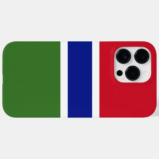 Coques Case-Mate iPhone Drapeau de Gambie (Verso (horizontal))