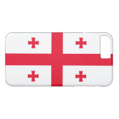 Coques Case-Mate iPhone Drapeau de Géorgie (Dos (Horizontal))