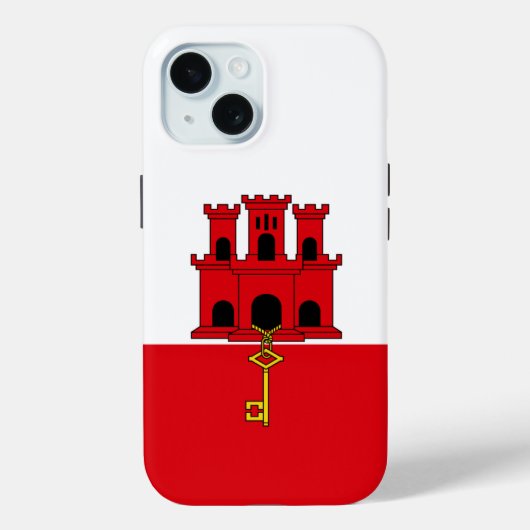 Coques Case-Mate iPhone Drapeau de Gibraltar (Verso)
