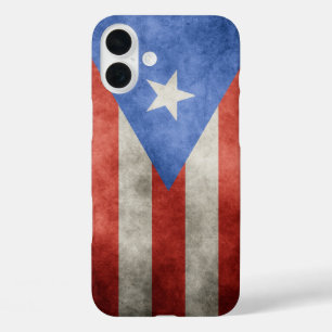 iPhone 16 Plus Case Drapeau de grunge de Porto Rico
