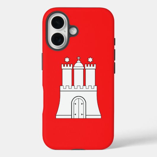 Coques Case-Mate iPhone Drapeau de Hambourg (Verso)