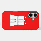 Coques Case-Mate iPhone Drapeau de Hambourg (Verso (horizontal))