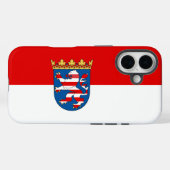 Coques Case-Mate iPhone Drapeau de Hesse (Verso (horizontal))