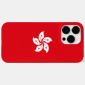 Coques Case-Mate iPhone Drapeau de Hong Kong (Verso (horizontal))