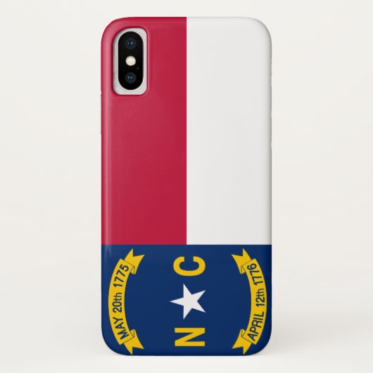 Coques Case-Mate iPhone Drapeau de la Caroline du Nord (Dos)