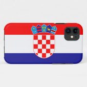 Coques Case-Mate iPhone Drapeau de la Croatie (Dos (Horizontal))