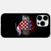 Coques Case-Mate iPhone Drapeau de la Croatie (Verso (horizontal))