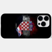Coques Case-Mate iPhone Drapeau de la Croatie (Verso (horizontal))