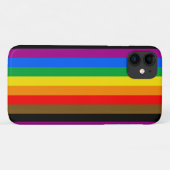 Coques Case-Mate iPhone Drapeau de la fierté arc-en-ciel de Philly (Dos (Horizontal))