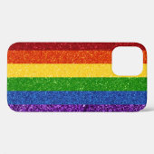 Coques Case-Mate iPhone Drapeau de la Fierté arc-en-ciel LGBT Parties scin (Verso (horizontal))