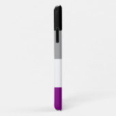Coques Case-Mate iPhone Drapeau de la fierté asexuelle (Dos/Droite)