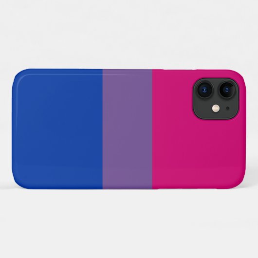 Coques Case-Mate iPhone Drapeau de la fierté bisexuelle (Dos (Horizontal))