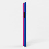 Coques Case-Mate iPhone Drapeau de la fierté bisexuelle (Dos/Droite)