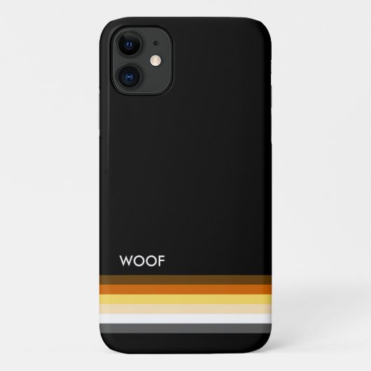 Coques Case-Mate iPhone Drapeau de la fierté de l'ours cool (Dos)