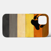 Coques Case-Mate iPhone drapeau de la fierté des ours de SlipperyJoe's tex (Verso (horizontal))