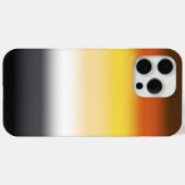 Coques Case-Mate iPhone Drapeau de la fierté d'ours gris dégradé - Drapeau (Verso (horizontal))