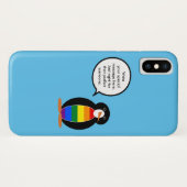 Coques Case-Mate iPhone Drapeau de la fierté gay Faune Manchot Cadeau pers (Dos (Horizontal))