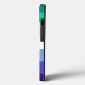 Coques Case-Mate iPhone Drapeau de la fierté gay trans-inclusive de Slippe (Verso / Gauche)