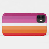 Coques Case-Mate iPhone Drapeau de la fierté lesbienne (Dos (Horizontal))