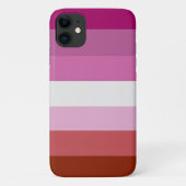 Coques Case-Mate iPhone Drapeau de la fierté lesbienne (origine) (Dos)
