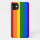 Coques Case-Mate iPhone Drapeau de la fierté LGBT (Dos)