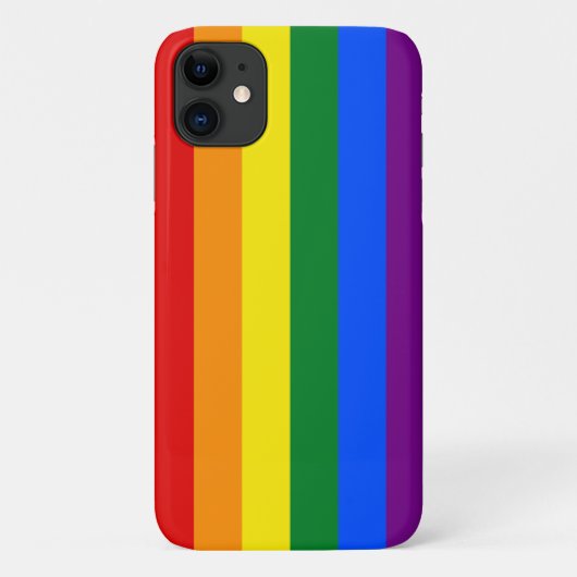 Coques Case-Mate iPhone Drapeau de la fierté LGBT (Dos)