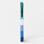 Coques Case-Mate iPhone Drapeau de la fierté masculine gay (Dos/Gauche)