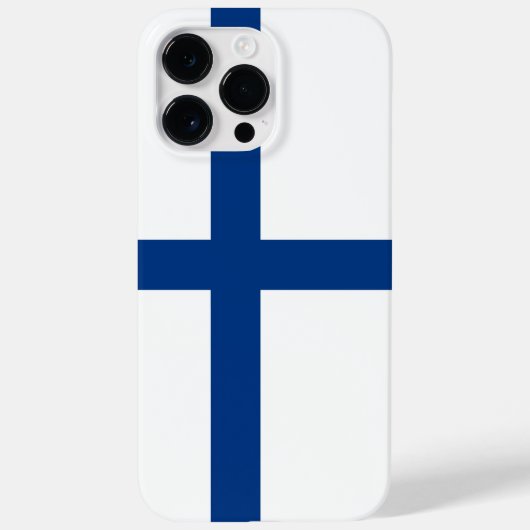 Coques Case-Mate iPhone Drapeau de la Finlande (Verso)