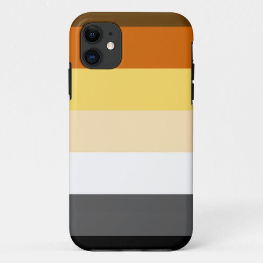 Coques Case-Mate iPhone Drapeau de la Fraternité des ours gays (Dos)