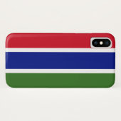 Coques Case-Mate iPhone Drapeau de la Gambie (Dos (Horizontal))