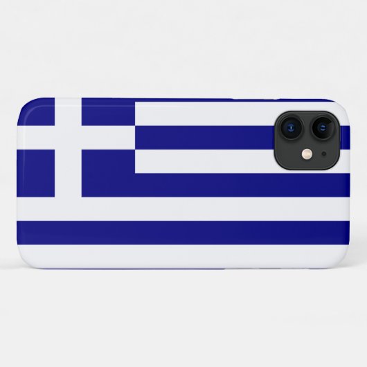 Coques Case-Mate iPhone Drapeau de la Grèce (Dos (Horizontal))