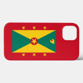 Coques Case-Mate iPhone Drapeau de la Grenade (Verso (horizontal))