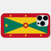 Coques Case-Mate iPhone Drapeau de la Grenade (Verso (horizontal))