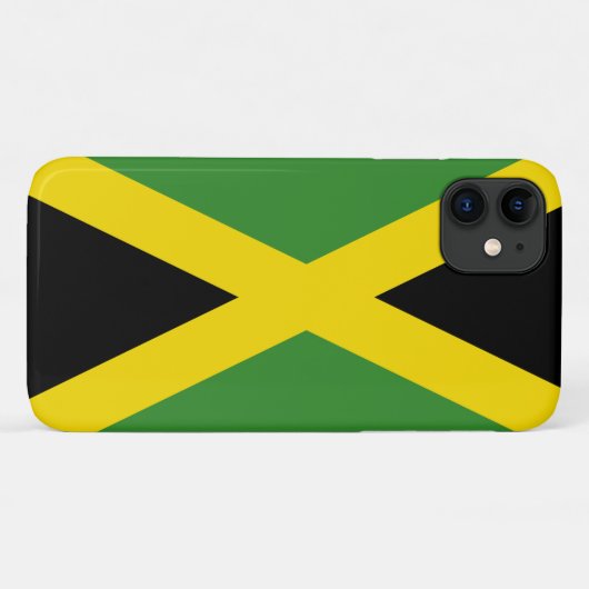 Coques Case-Mate iPhone Drapeau de la Jamaïque (Dos (Horizontal))