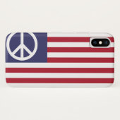 Coques Case-Mate iPhone Drapeau de la paix des États-Unis (Dos (Horizontal))