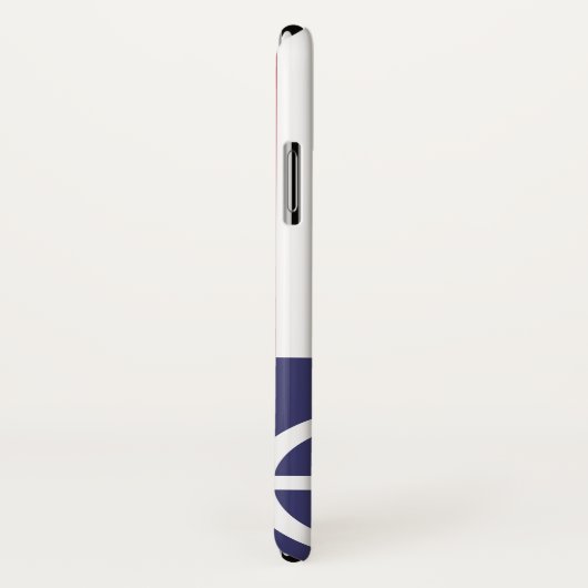 Coques Case-Mate iPhone Drapeau de la paix des États-Unis (Dos/Droite)