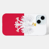 Coques Case-Mate iPhone Drapeau de la Pologne (Verso (horizontal))