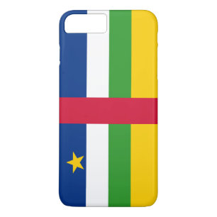 Coque iPhone 8 Plus/7 Plus Drapeau de la République centrafricaine