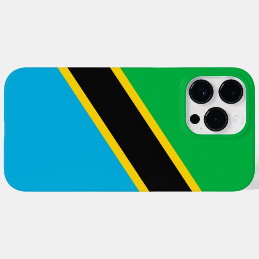 Coques Case-Mate iPhone Drapeau de la Tanzanie (Verso (horizontal))