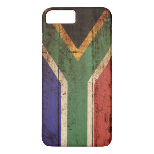 Etui iPhone Case-Mate Drapeau de l'Afrique du Sud sur le vieux grain en