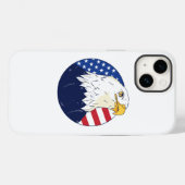Coques Case-Mate iPhone Drapeau de l'aigle américain (Verso (horizontal))