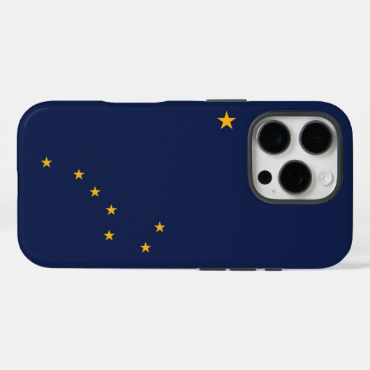 Coques Case-Mate iPhone Drapeau de l'Alaska (Verso (horizontal))
