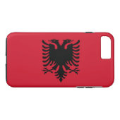 Coques Case-Mate iPhone Drapeau de l'Albanie (Dos (Horizontal))