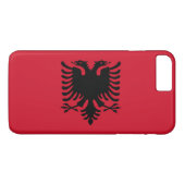 Coques Case-Mate iPhone Drapeau de l'Albanie (Dos (Horizontal))