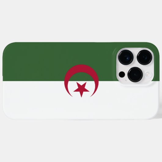 Coques Case-Mate iPhone Drapeau de l'Algérie (Verso (horizontal))