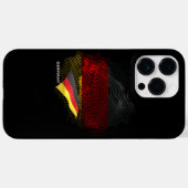 Coques Case-Mate iPhone Drapeau de l'Allemagne (Verso (horizontal))