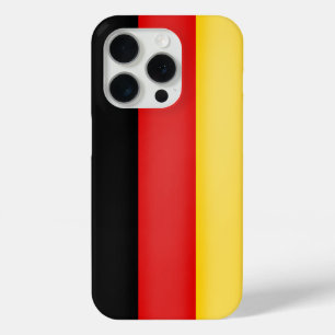 Coque iPhone 15 Pro Drapeau de l'Allemagne Schwarz Rot Gold Couleurs p