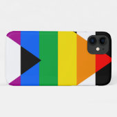 Coques Case-Mate iPhone Drapeau de l'allié LGBTQ+ (Dos (Horizontal))