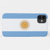 Coques Case-Mate iPhone Drapeau de l'Argentine (Dos (Horizontal))